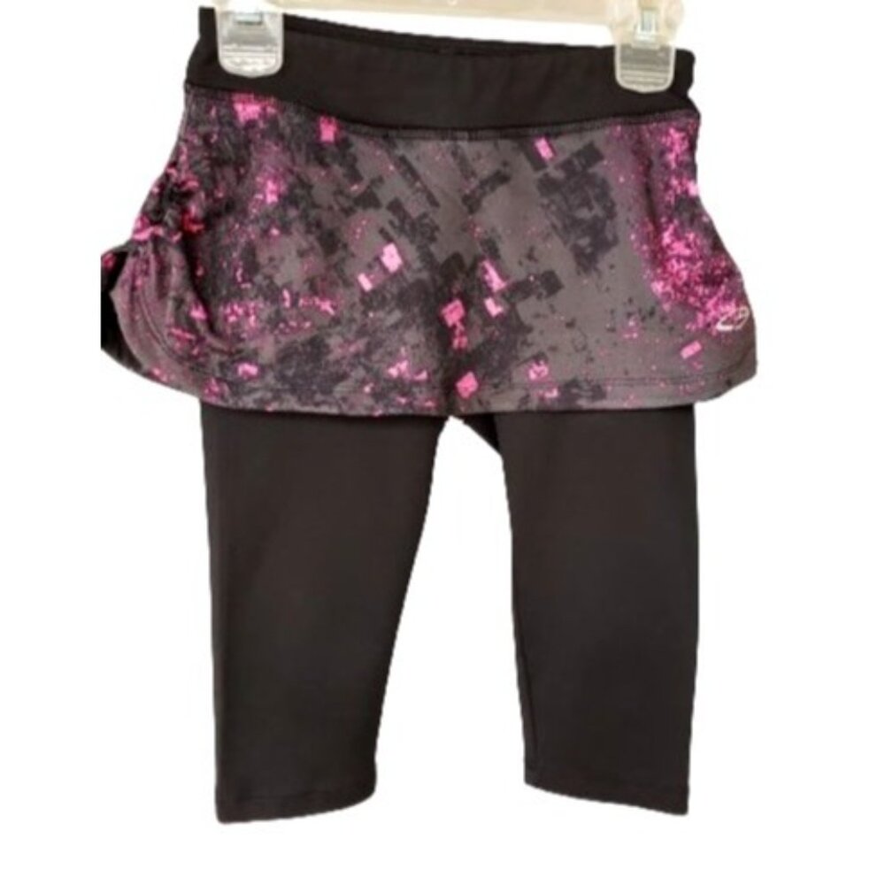 C9 Champion Girls S Skirted Leggings Black Pink Activewear Sporty Stylish 6-6X